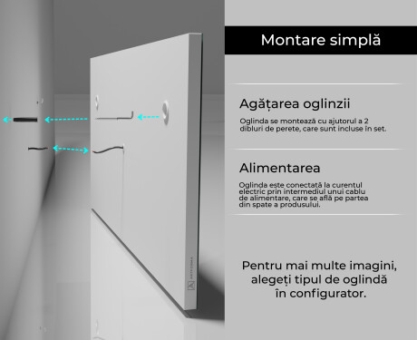 Oglinzi moderne baie cu leduri L27 #9
