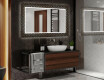 Baie decoratiune oglinda cu LED moderna  - Goldy Palm #2