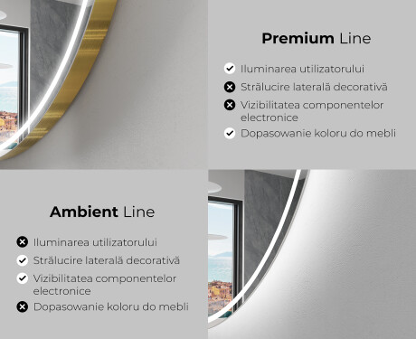 Oglinzi pentru baie cu LED în formă neregulată O223 #2
