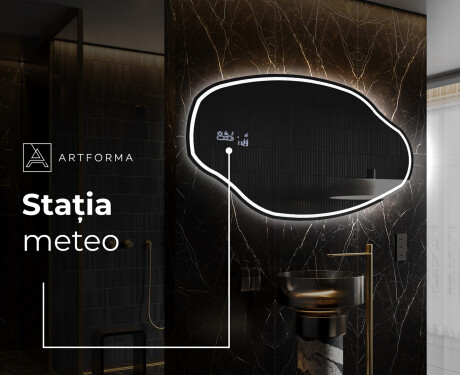 Oglinzi pentru baie cu LED în formă neregulată O223 #8