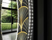 Rotunda decoratiune oglinda cu LED hol moderna - Art Deco #11