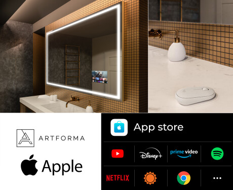 Oglinda baie cu leduri perete SMART L49 Apple #2