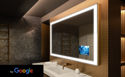 Oglindă SMART de baie cu iluminare LED L01 Serie Google